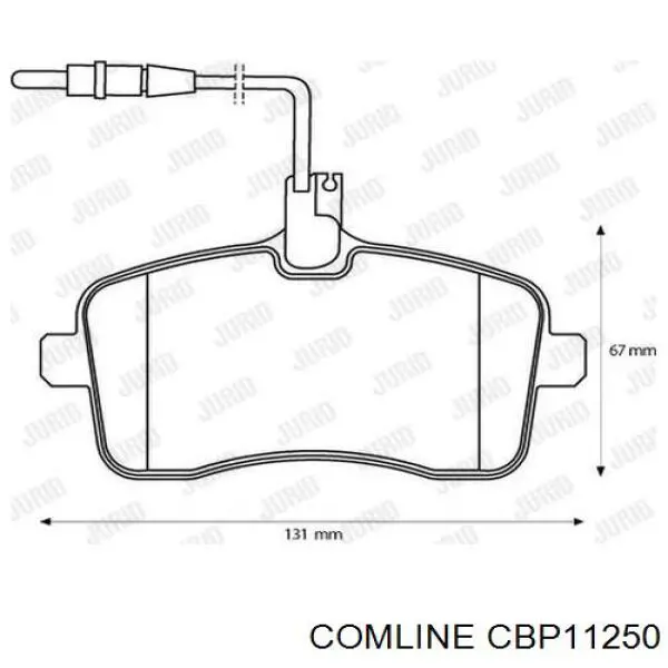 Гальмівні колодки Comline CBP11250 ціна, від 19.99 USD