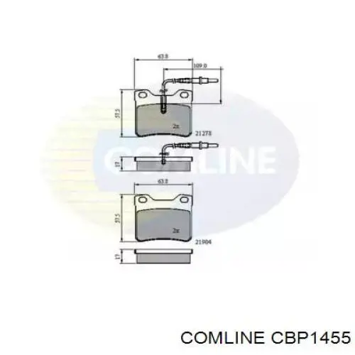 Задні гальмівні колодки Comline CBP1455 ціна, від 14.34 USD