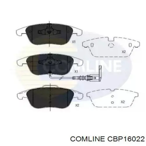 CBP16022 Comline Передні гальмівні колодки