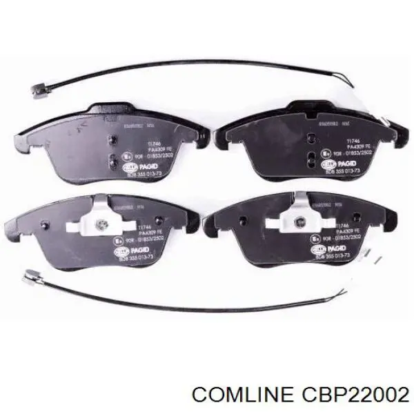 Передні тормозні колодки CBP22002 Comline