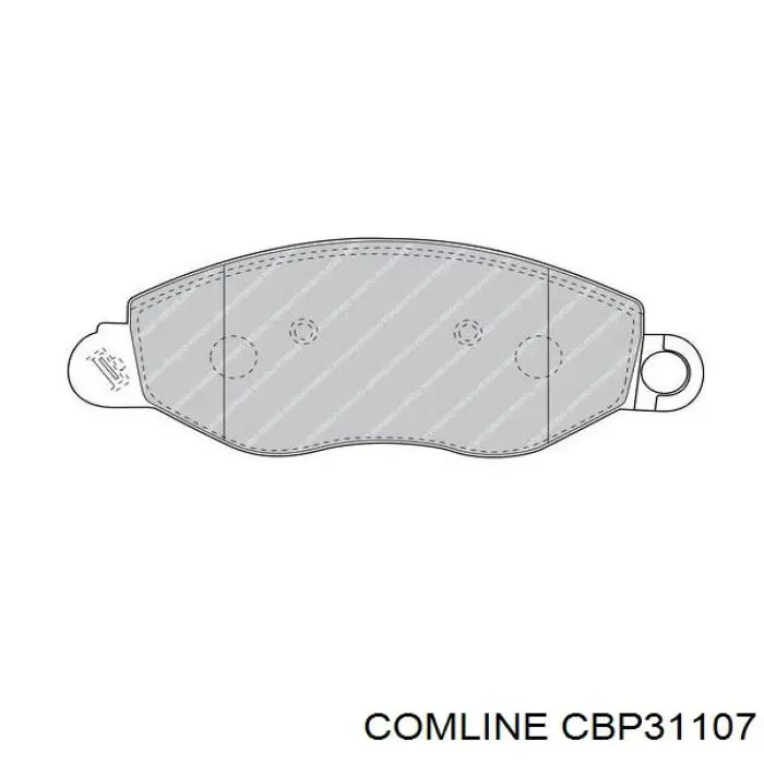 Передні тормозні колодки CBP31107 Comline