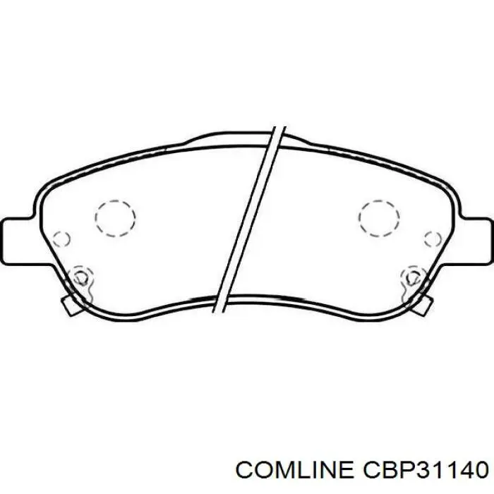 CBP31140 Comline Передні гальмівні колодки