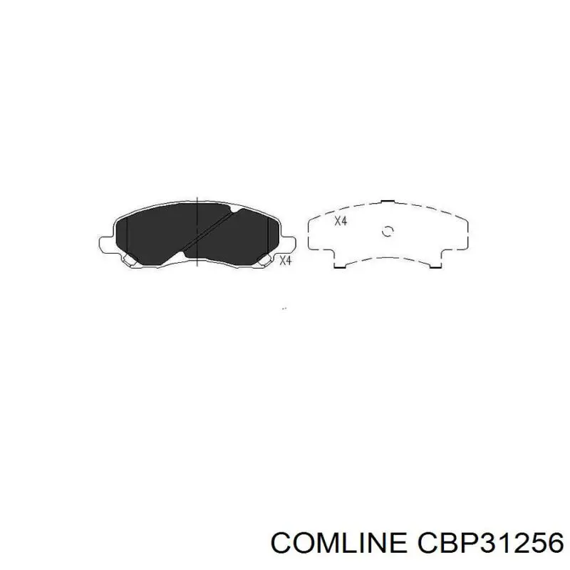 Купити CBP31256 Comline Колодки гальмівні передні, дискові