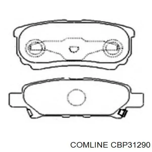 CBP31290 Comline Колодки гальмівні задні, дискові