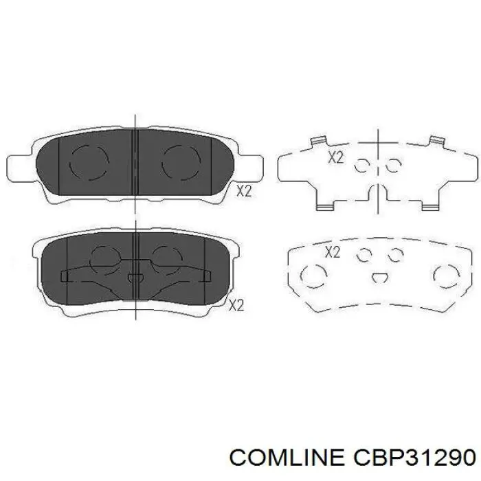 Купити CBP31290 Comline Задні колодки