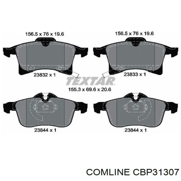Гальмівні колодки Comline CBP31307 ціна, від 20.89 USD