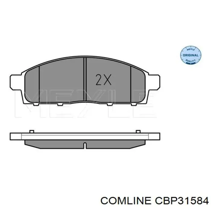 CBP31584 Comline Передні гальмівні колодки