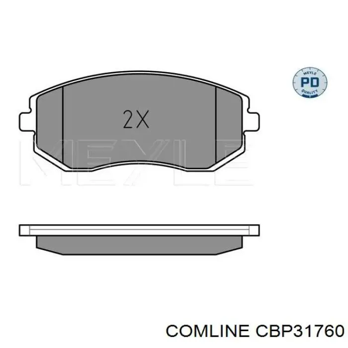 CBP31760 Comline Передні гальмівні колодки