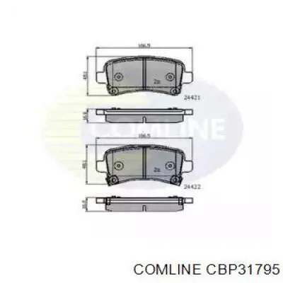CBP31795 Comline Колодки гальмівні задні, дискові