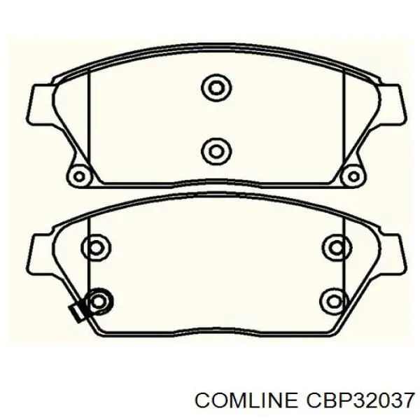 CBP32037 Comline Передні гальмівні колодки