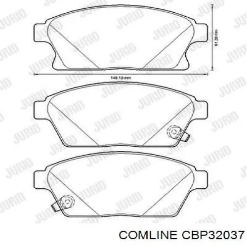 Купити CBP32037 Comline Колодки гальмівні передні, дискові