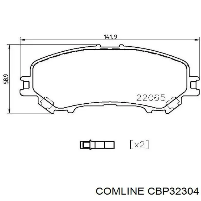 Гальмівні колодки Comline CBP32304 ціна, від 31.07 USD
