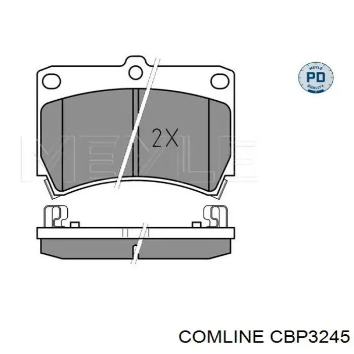 CBP3245 Comline колодки гальмівні передні, дискові