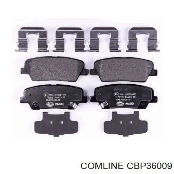 CBP36009 Comline Колодки гальмівні задні, дискові