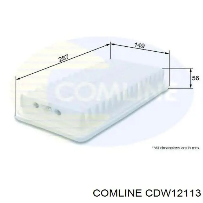 Повітряний фільтр CDW12113 Comline