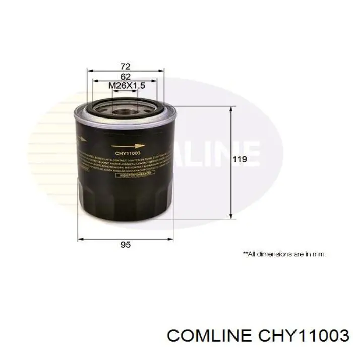 Фільтр масляний CHY11003 Comline