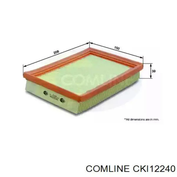 CKI12240 Comline Повітряний фільтр двигуна