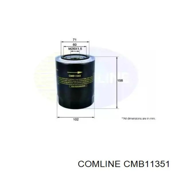 Фільтр масляний CMB11351 Comline