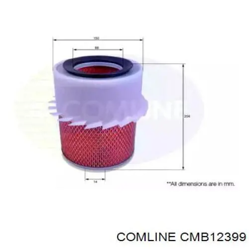 CMB12399 Comline Повітряний фільтр двигуна