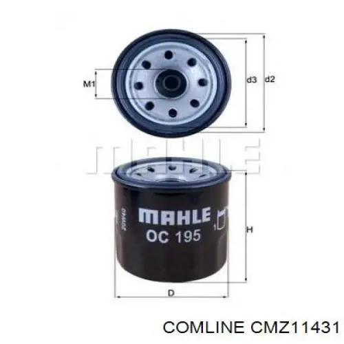 Масляний фільтр CMZ11431 Comline