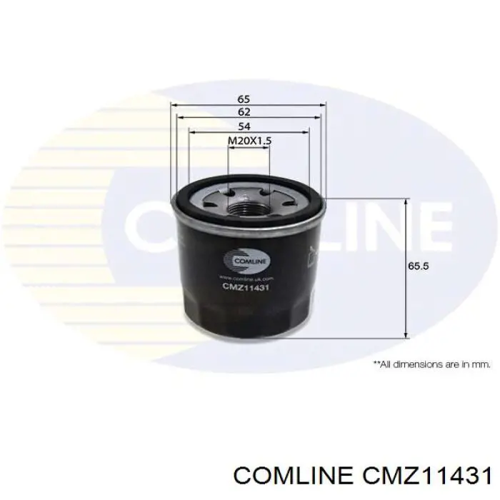 Масляний фільтр двигуна Comline CMZ11431 ціна, від 4.12 USD