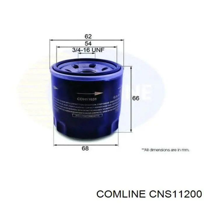 Купити CNS11200 Comline Фільтр очищення масла відцентровий