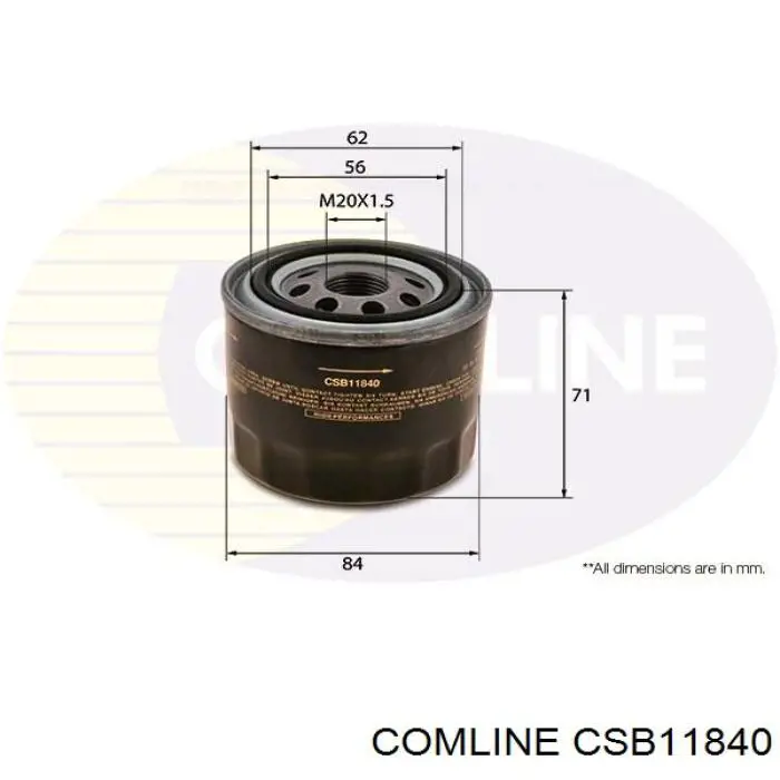 CSB11840 Comline Фільтр масла