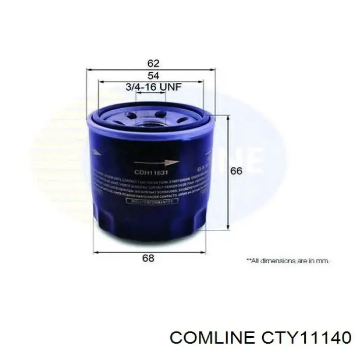CTY11140 Comline Фільтр масла