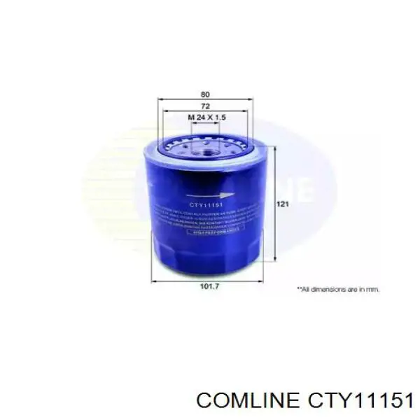 Купити CTY11151 Comline Фільтр очищення масла відцентровий
