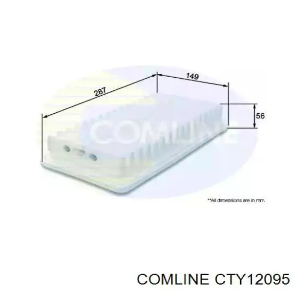 Фільтр повітряний CTY12095 Comline