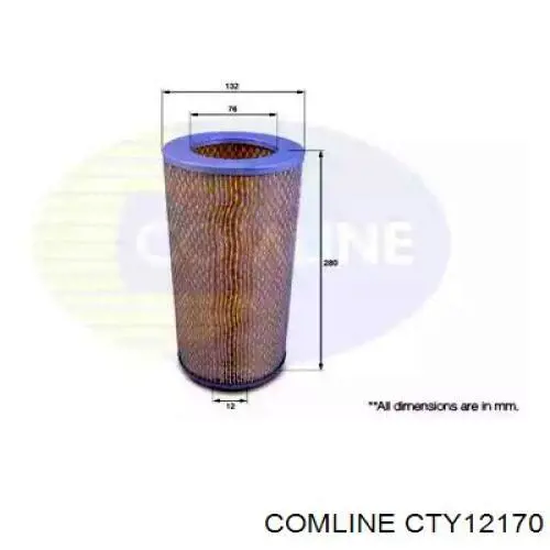 CTY12170 Comline Повітряний фільтр двигуна