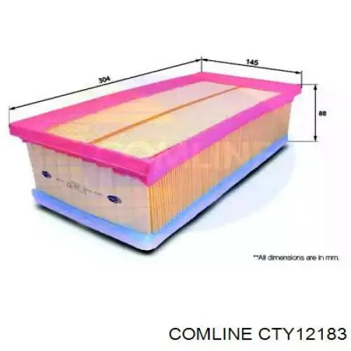 Фільтр повітряний CTY12183 Comline