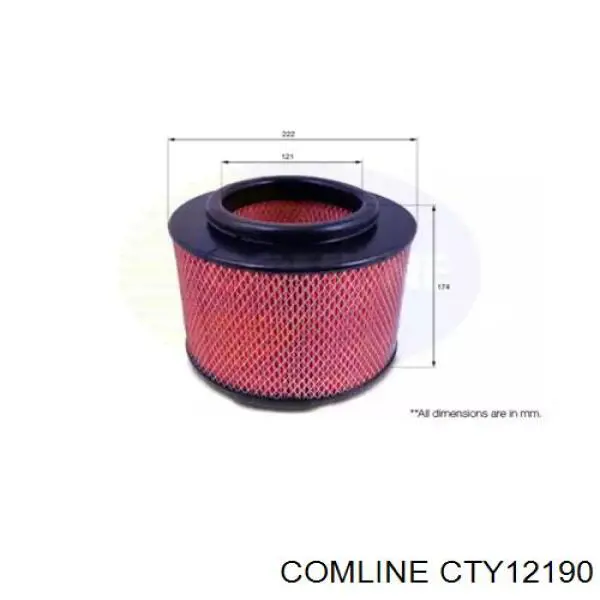 CTY12190 Comline Повітряний фільтр двигуна