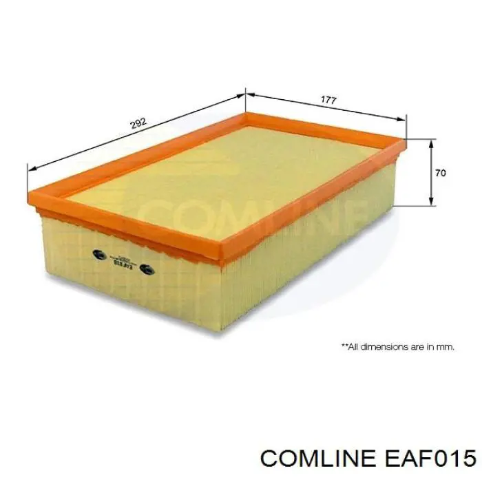 Фільтр повітряний Comline EAF015