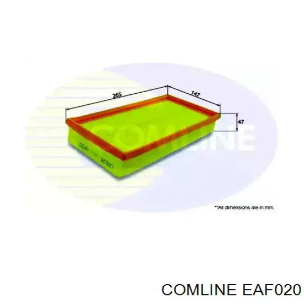 Елемент повітряного фільтра Comline EAF020 ціна, від 3.51 USD