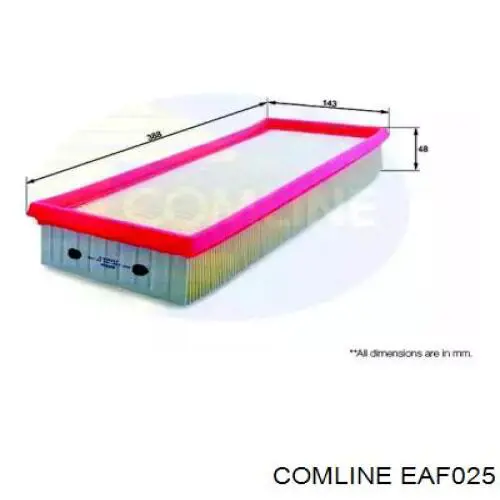 Фільтр повітряний EAF025 Comline