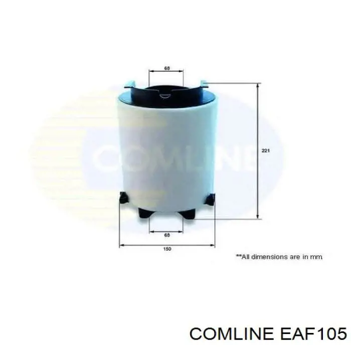 Елемент повітряного фільтра Comline EAF105 ціна, від 4.81 USD