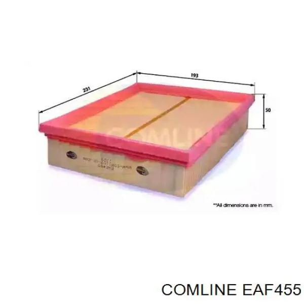 Фільтр повітряний EAF455 Comline