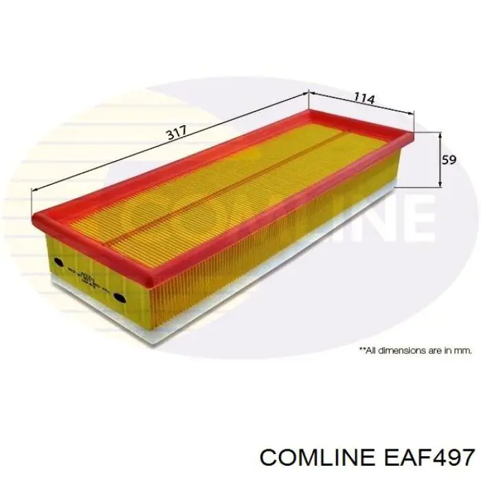 EAF497 Comline Повітряний фільтр двигуна