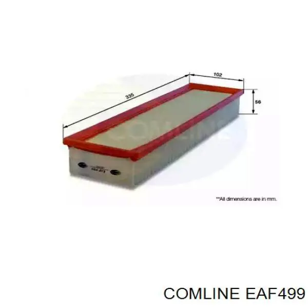 EAF499 Comline Повітряний фільтр двигуна
