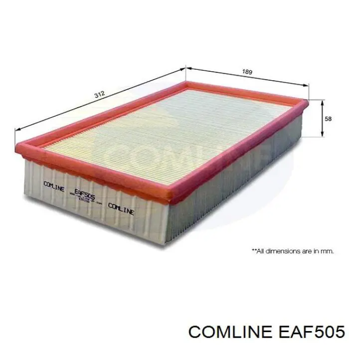 Повітряний фільтр EAF505 Comline