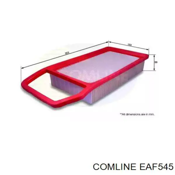 EAF545 Comline Повітряний фільтр двигуна