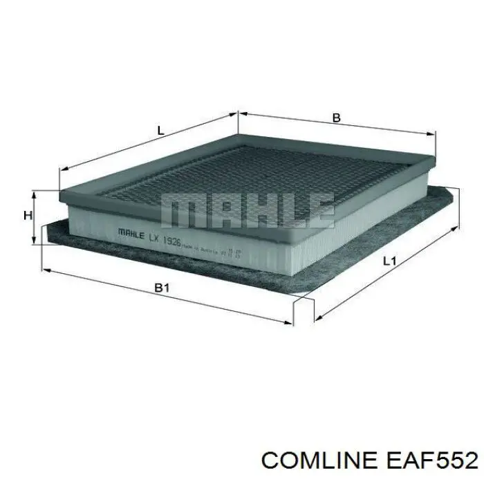 Елемент повітряного фільтра Comline EAF552 ціна, від 8.08 USD