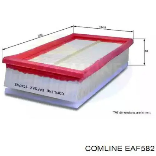 Фільтр повітряний EAF582 Comline