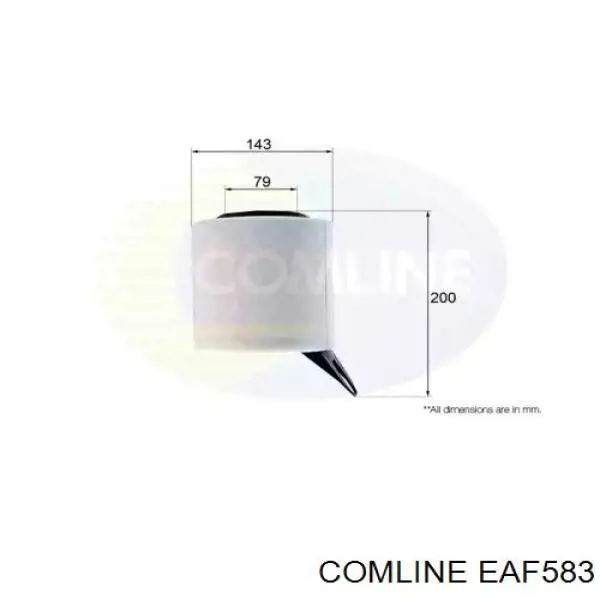 EAF583 Comline Повітряний фільтр двигуна