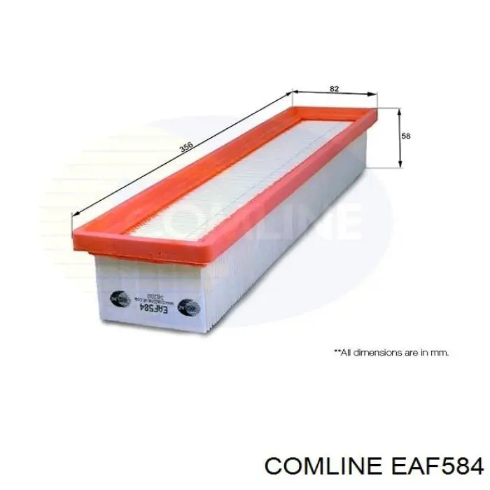 Фільтр повітряний EAF584 Comline