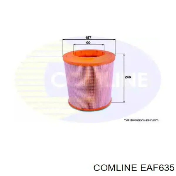 EAF635 Comline фільтр повітряний