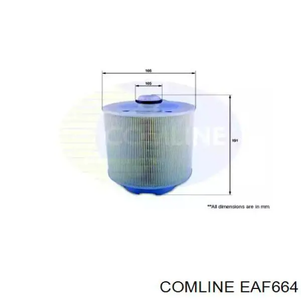 EAF664 Comline Повітряний фільтр двигуна
