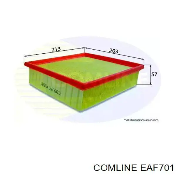 EAF701 Comline фільтр повітряний