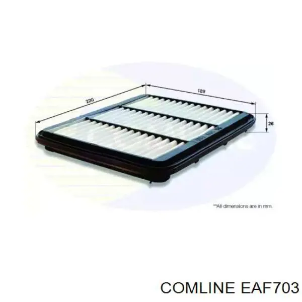 Фільтр повітряний EAF703 Comline